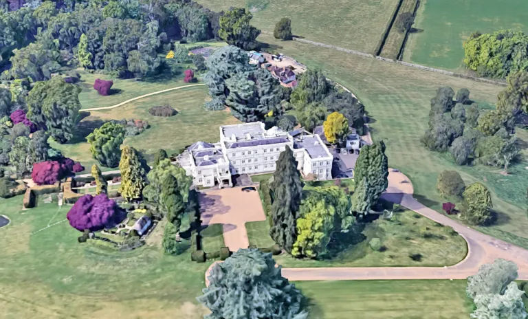 The oyal Lodge from above